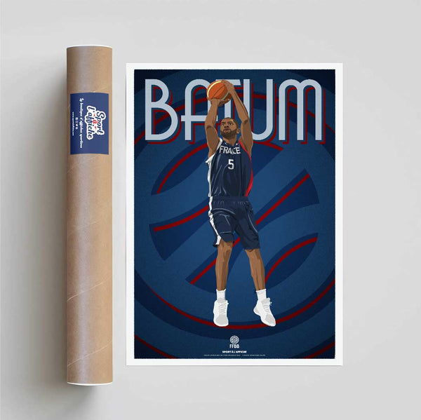 Affiche Team France Basket - Nicolas Batum