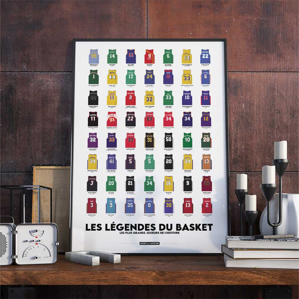 Affiche Basket - Les Légendes du basket