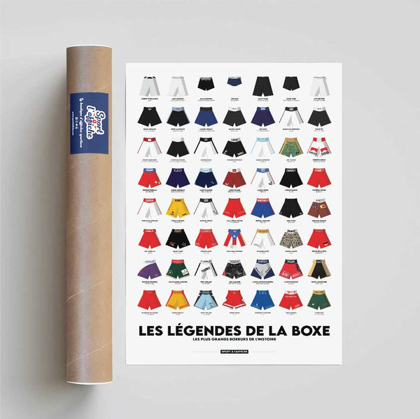 Affiche Boxe - Les Légendes de la Boxe