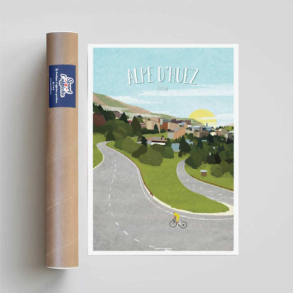 Affiche Cyclisme - Alpe d'Huez