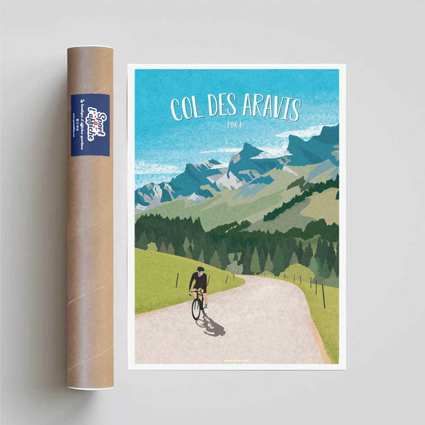 Affiche Cyclisme - Col des Aravis