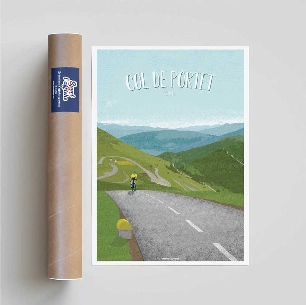 Affiche Cyclisme - Col de Portet