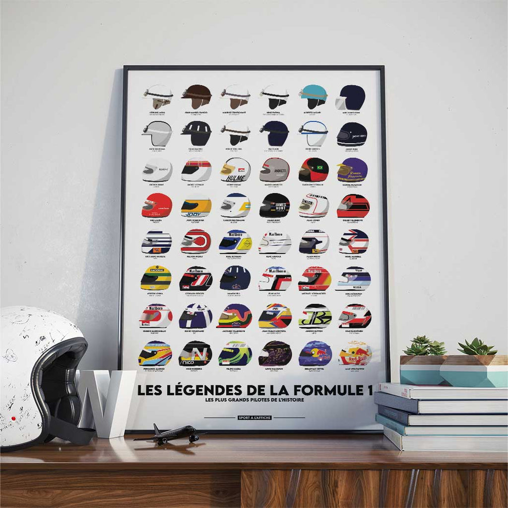 Affiche Formule 1 - Les Légendes de la F1