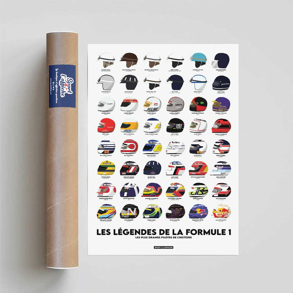 Affiche Formule 1 - Les Légendes de la F1