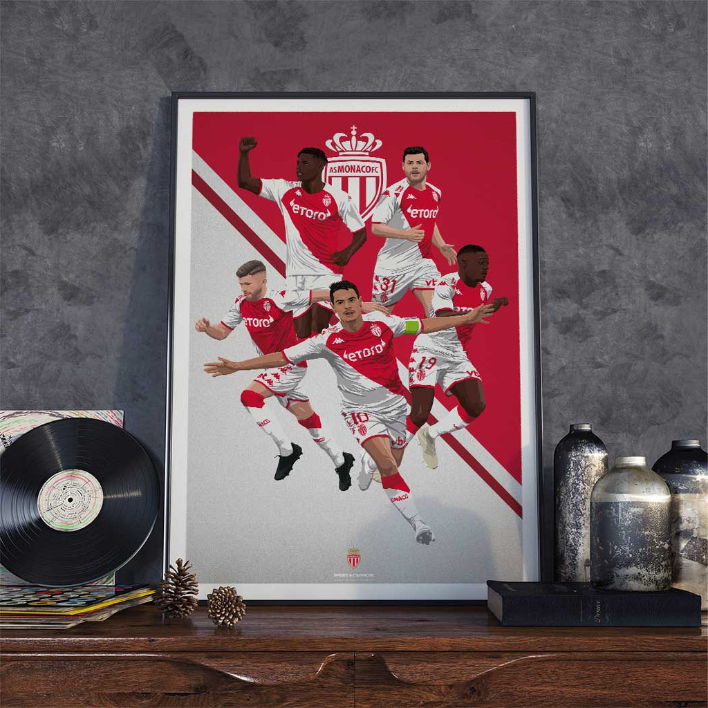 Affiche AS Monaco - Les Princes