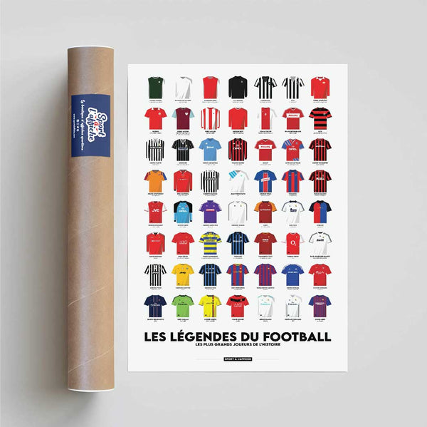 Affiche Foot - Les Légendes du football