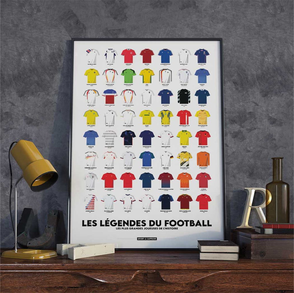 Affiche Football - Les Légendes du football féminin