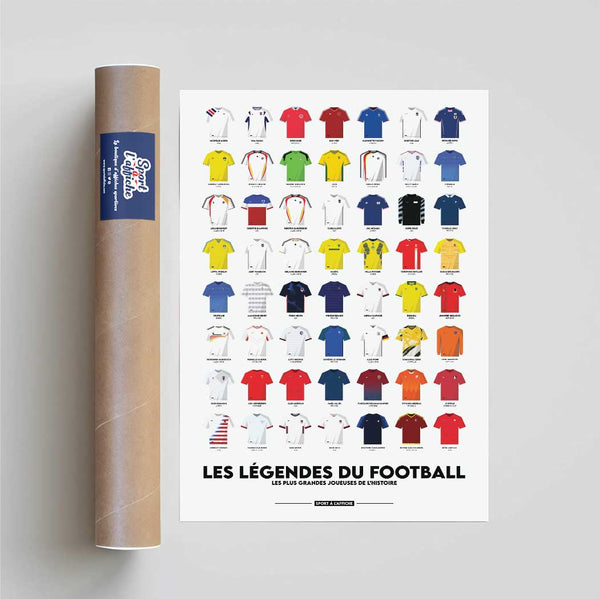 Affiche Football - Les Légendes du football féminin