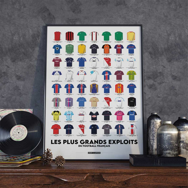 Affiche Foot - Les plus grands exploits du football français