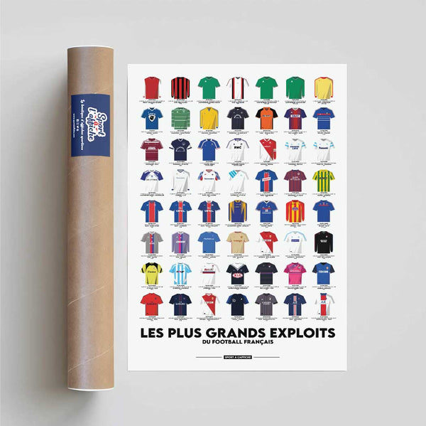 Affiche Foot - Les plus grands exploits du football français