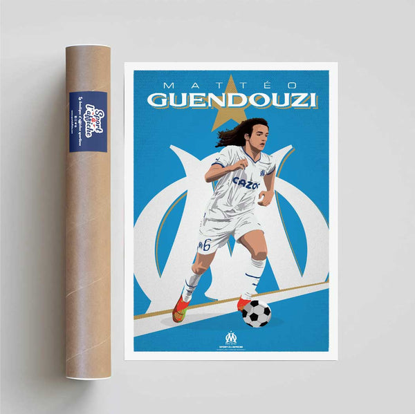 Affiche OM - Mattéo Guendouzi