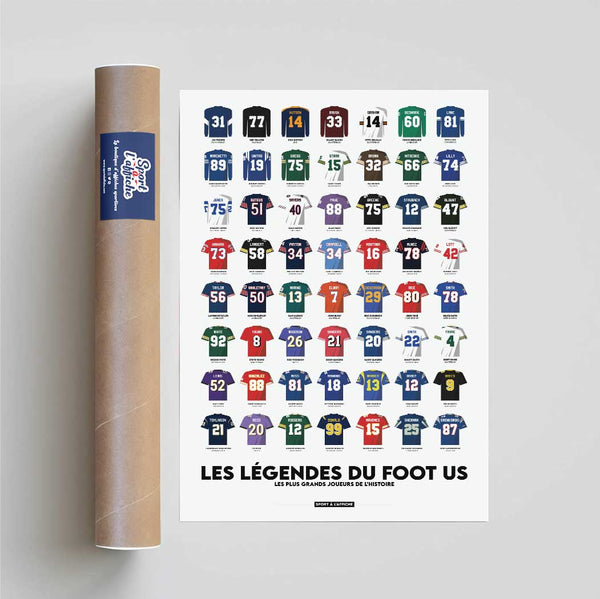 Affiche Foot US - Les Légendes du foot us