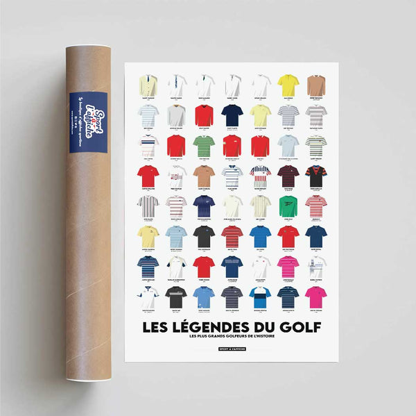 Affiche Golf - Les Légendes du golf