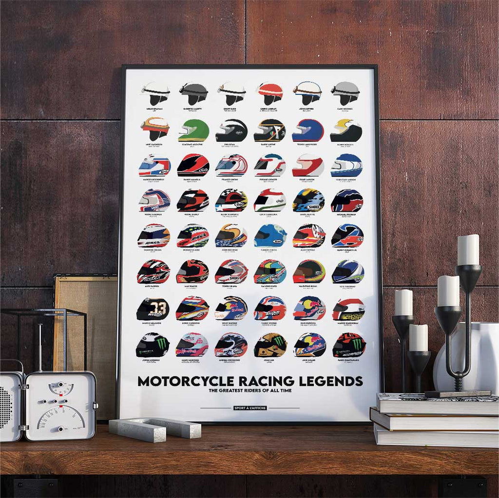 Affiche Moto - Les Légendes de la Moto