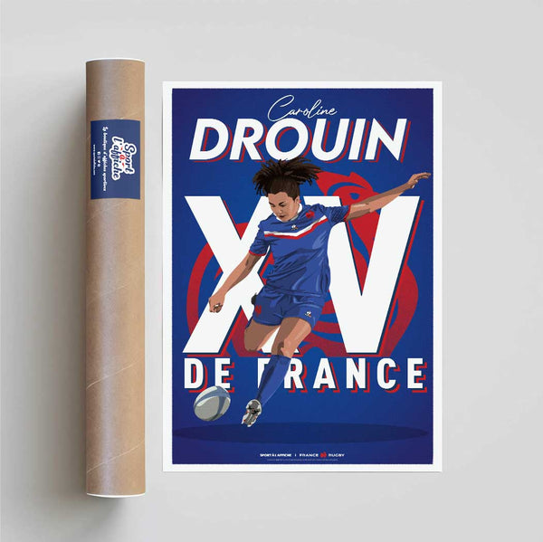 Affiche XV de France - Caroline Drouin