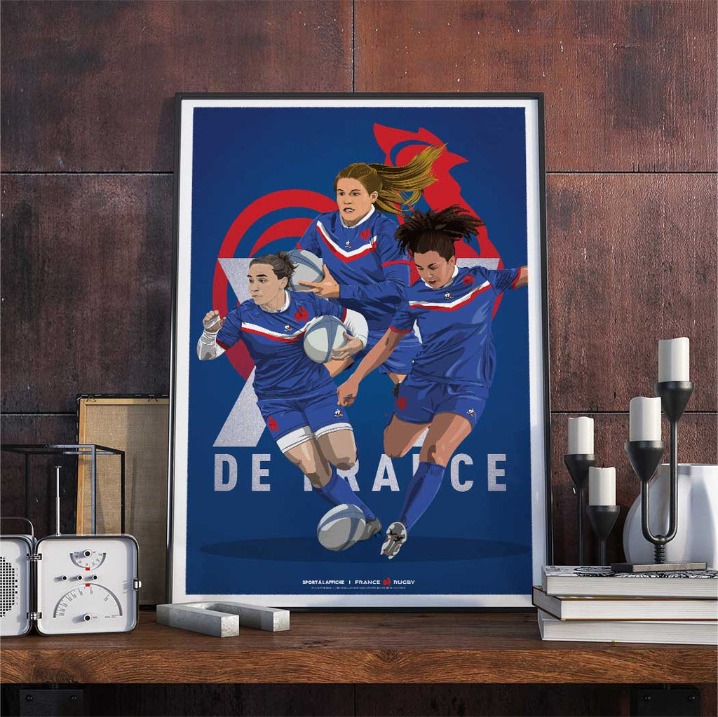 Affiche XV de France - Drouin - Hermet - Sansus