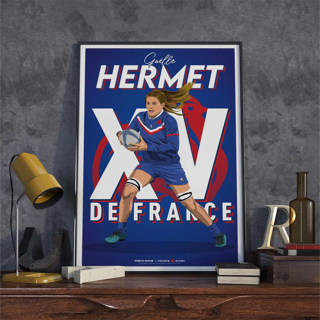 Affiche XV de France - Gaelle Hermet