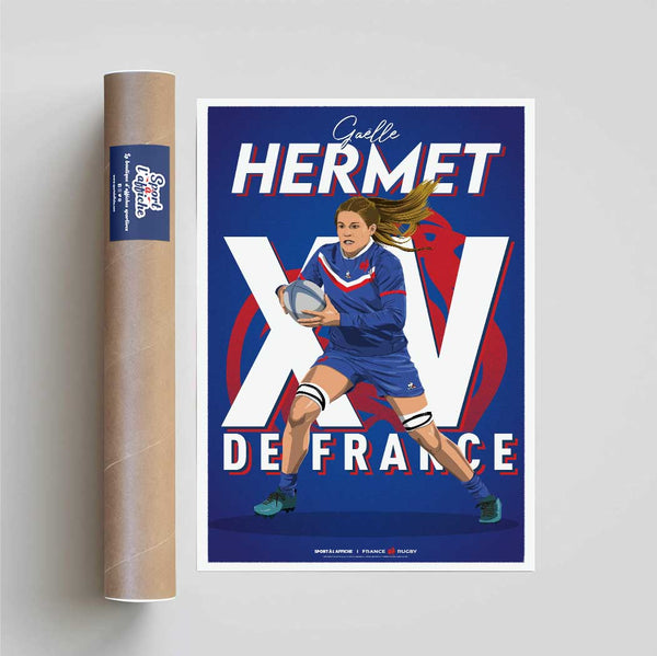 Affiche XV de France - Gaelle Hermet