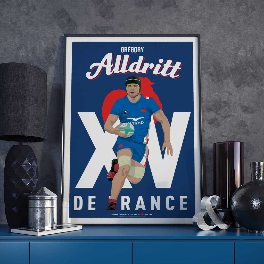 Affiche XV de France - Grégory Alldritt