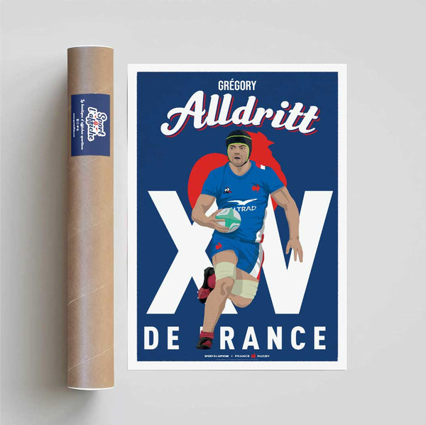 Affiche XV de France - Grégory Alldritt