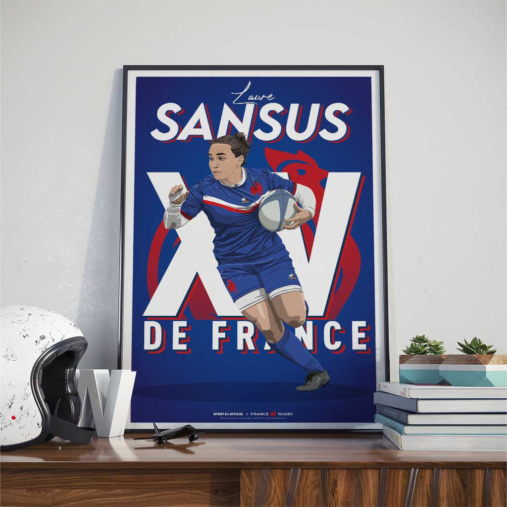 Affiche XV de France - Laure Sansus