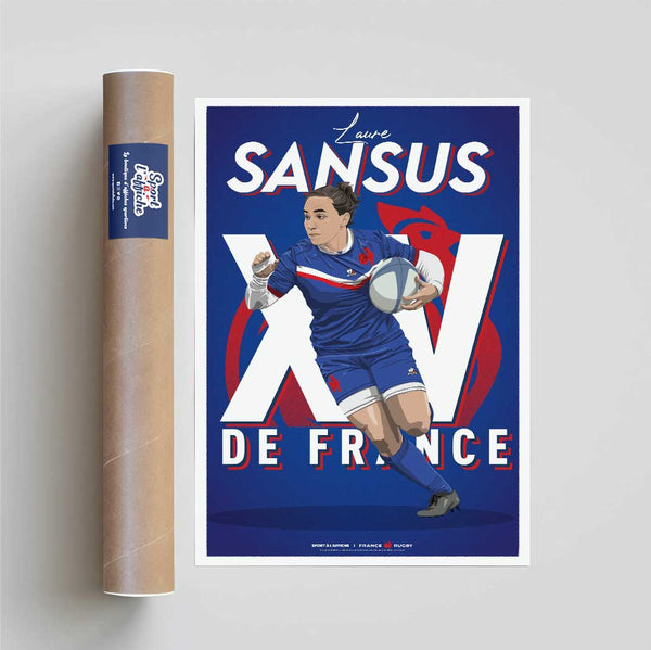 Affiche XV de France - Laure Sansus