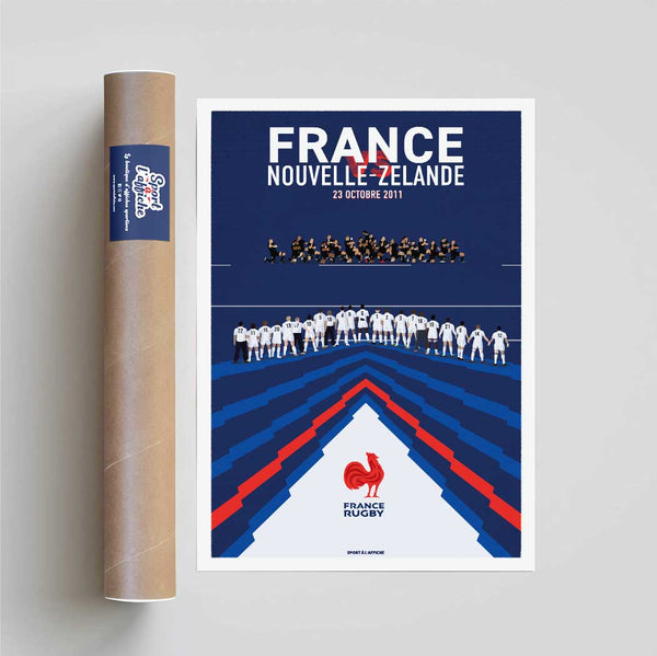 Affiche XV de France - France – Nouvelle Zelande Haka 2011