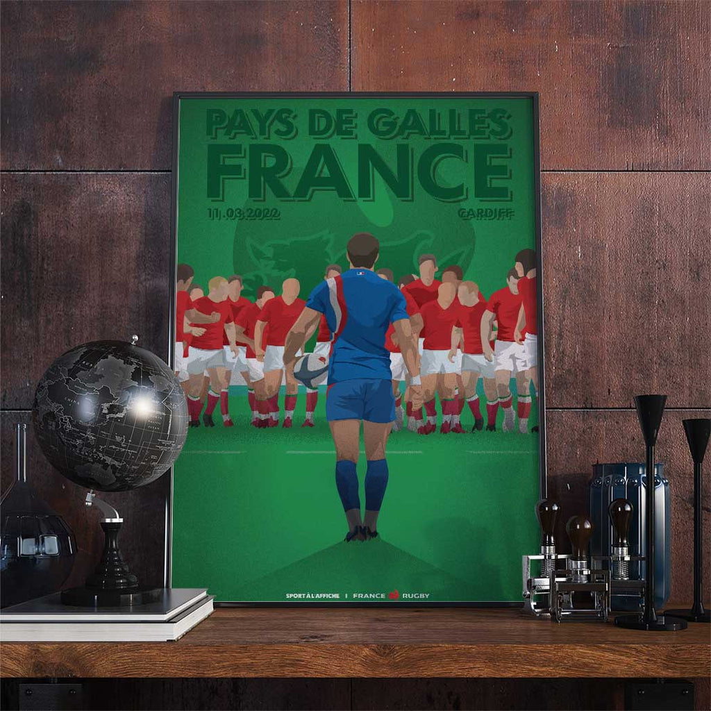 Affiche XV de France - Pays de Galles - France 2022