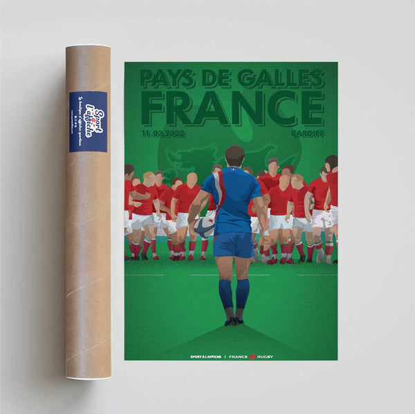 Affiche XV de France - Pays de Galles - France 2022