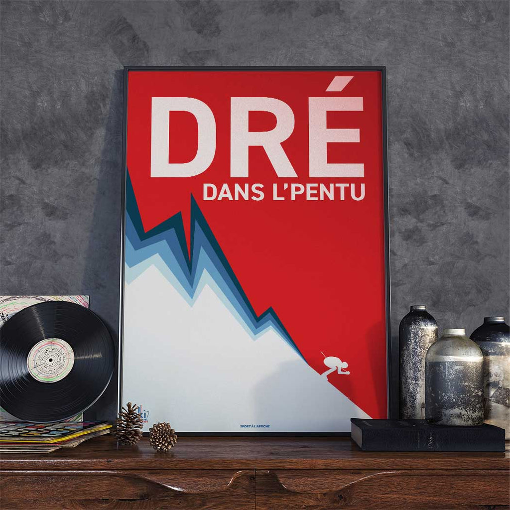 Affiche Courchevel-Méribel 2023 - Dré dans l'pentu