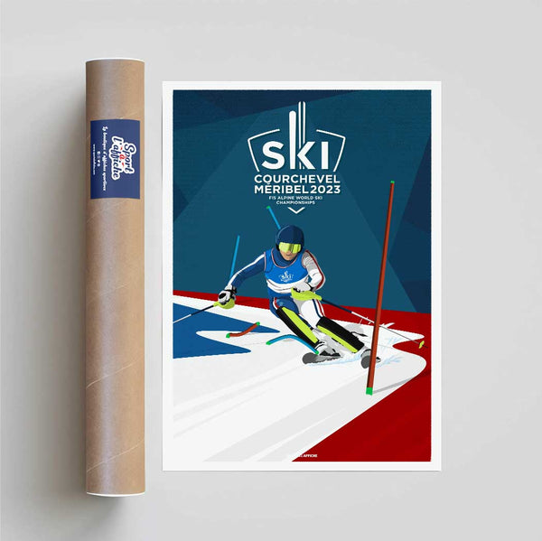 Affiche Courchevel-Méribel 2023 - Slalom