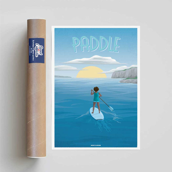 Affiche Sports Nautiques - Paddle