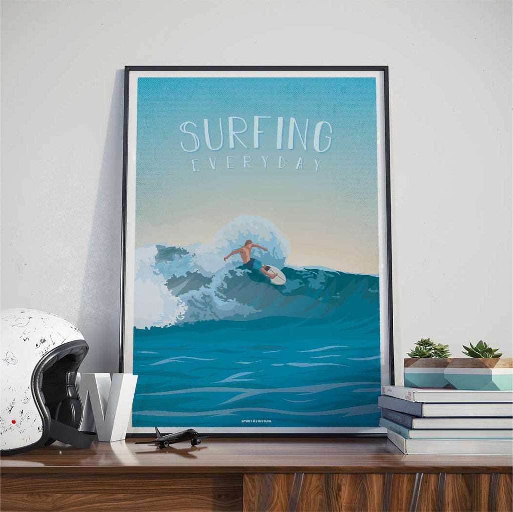 Affiche Sports Nautiques - Surf