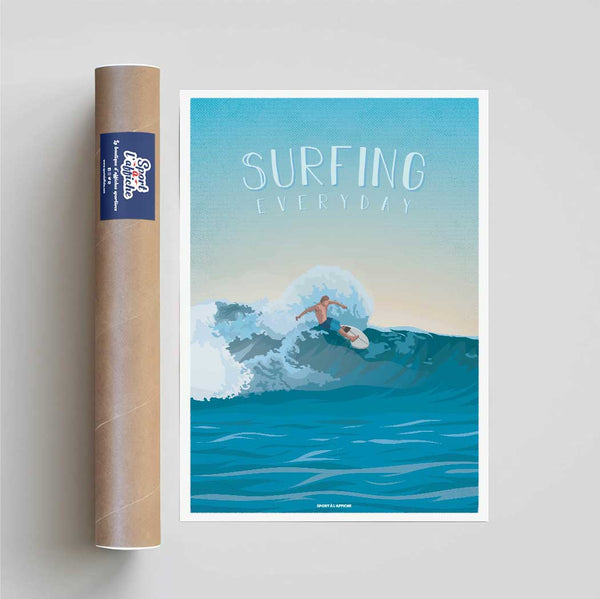 Affiche Sports Nautiques - Surf