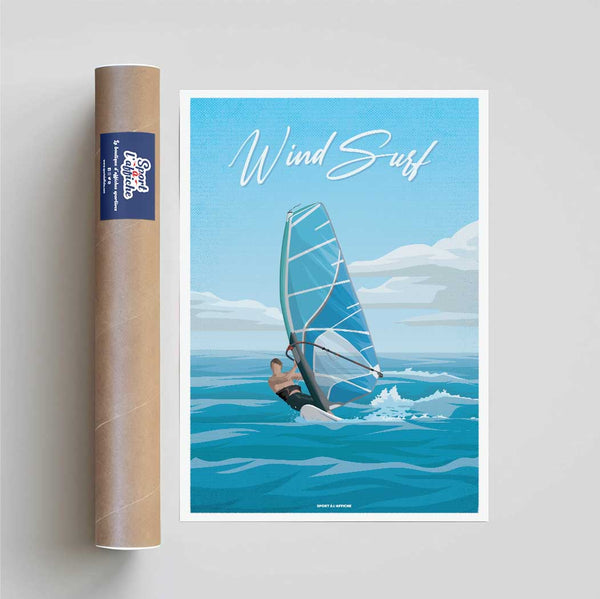 Affiche Sports Nautiques - Windsurf