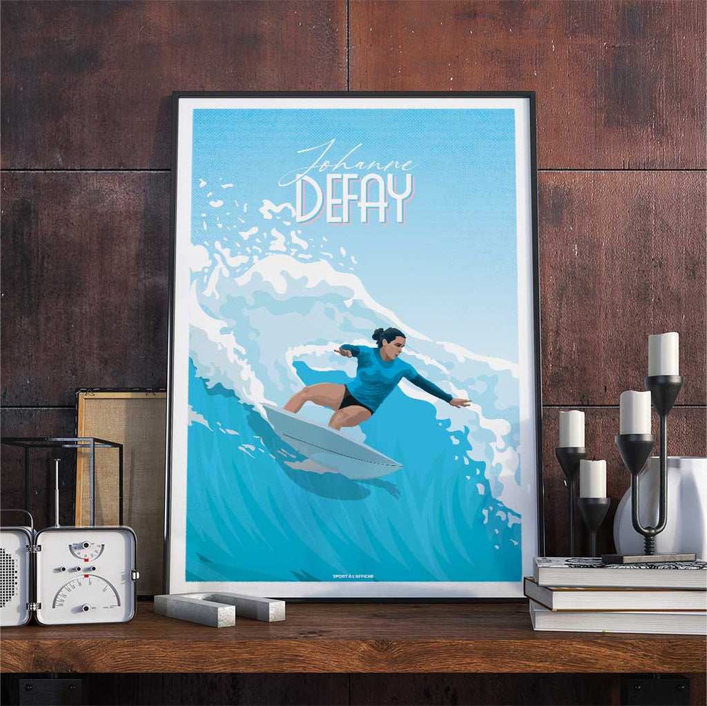 Affiche Surf - Johanne Defay