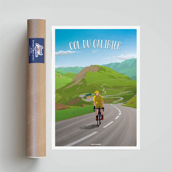 Affiche Cyclisme - Col du Galibier