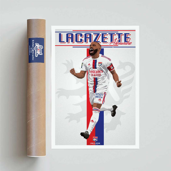 Affiche OL - Alexandre Lacazette