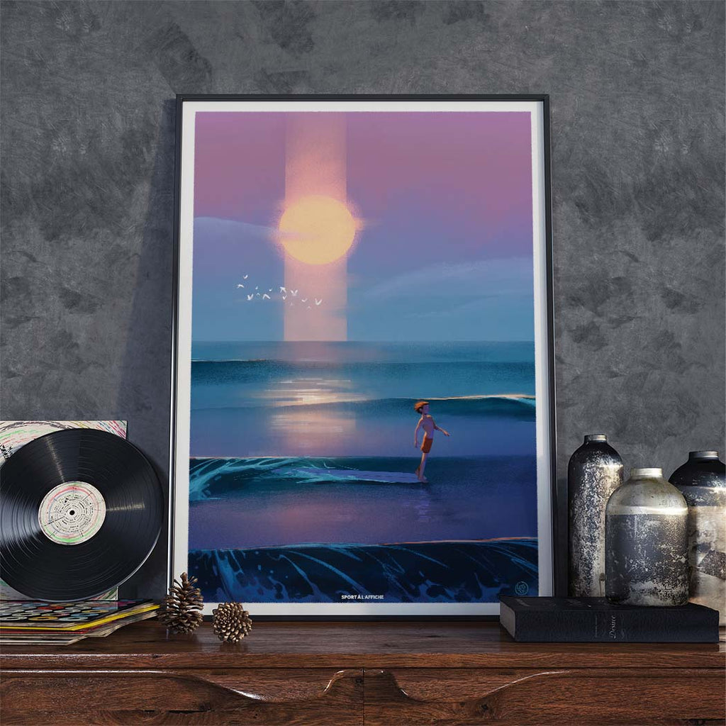 Affiche Surf - "Sunset Session" by Losty