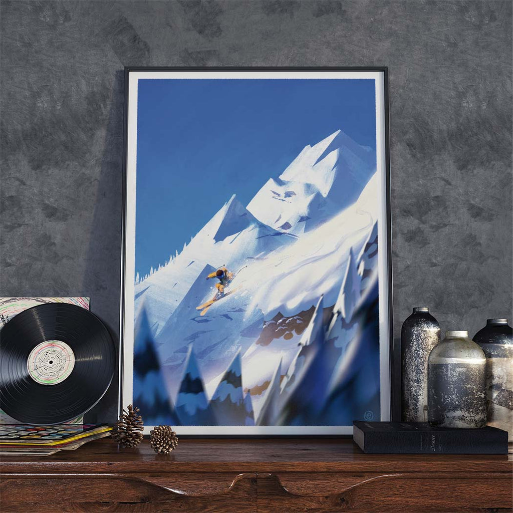 Affiche Ski - "Le Gap" by Losty