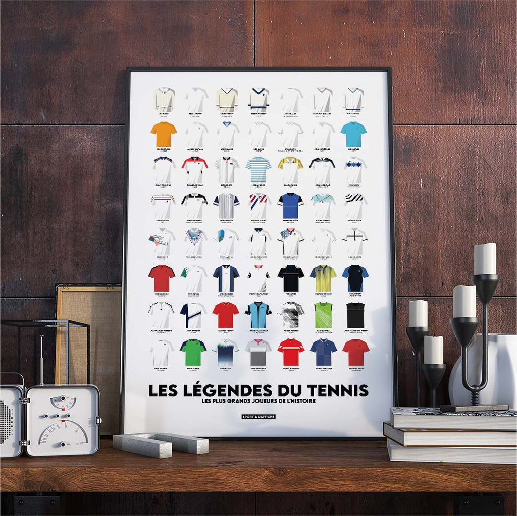 Affiche Tennis - Les Légendes du Tennis