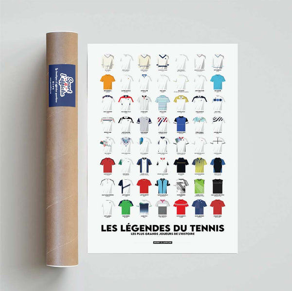 Affiche Tennis - Les Légendes du Tennis