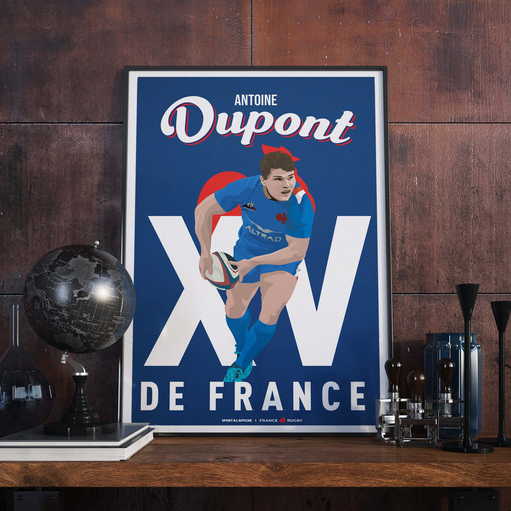 Affiche XV de France - Antoine Dupont