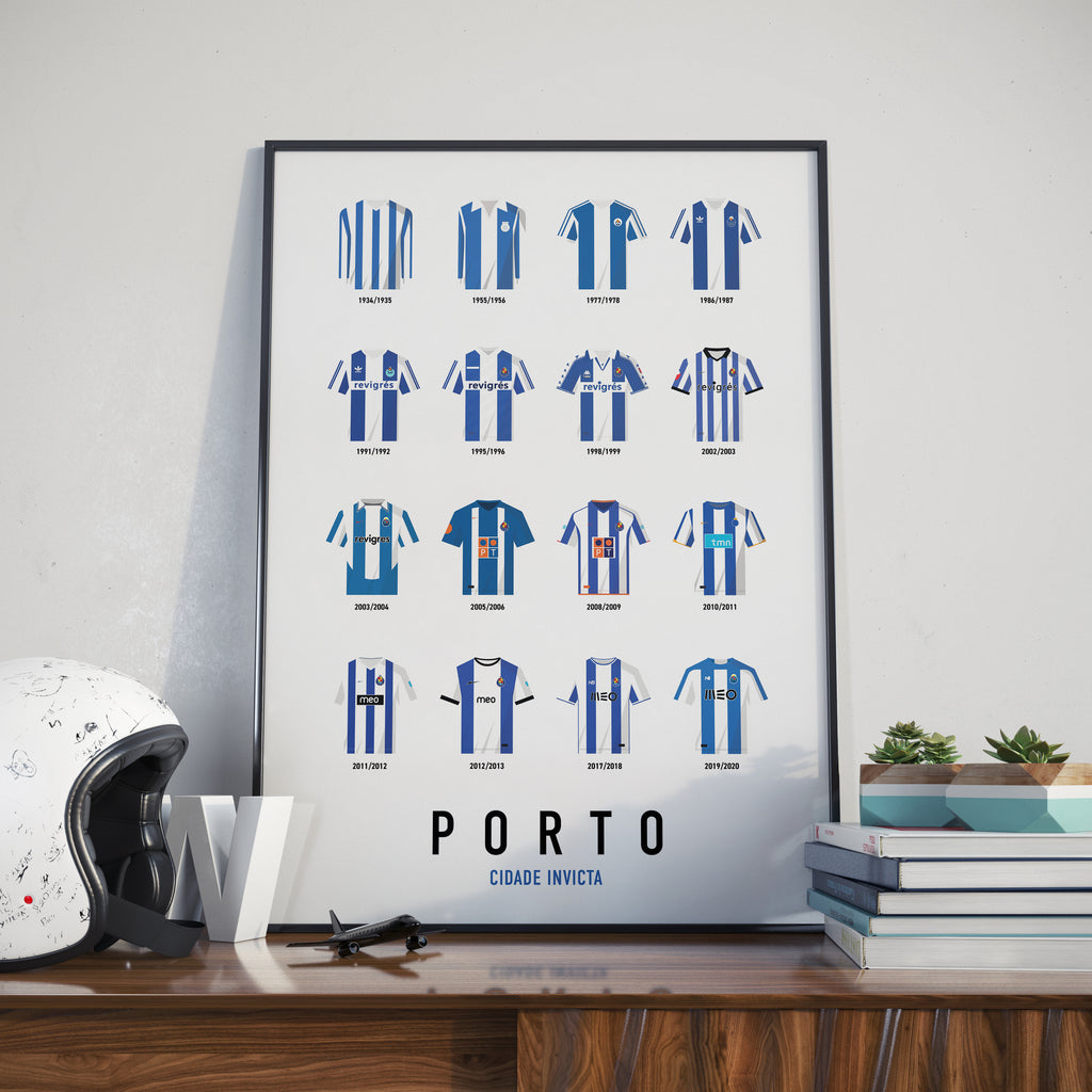 Affiche Foot - Porto Maillots Historiques