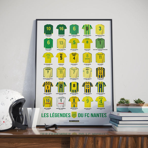 Affiche FC Nantes - Les légendes du FC Nantes