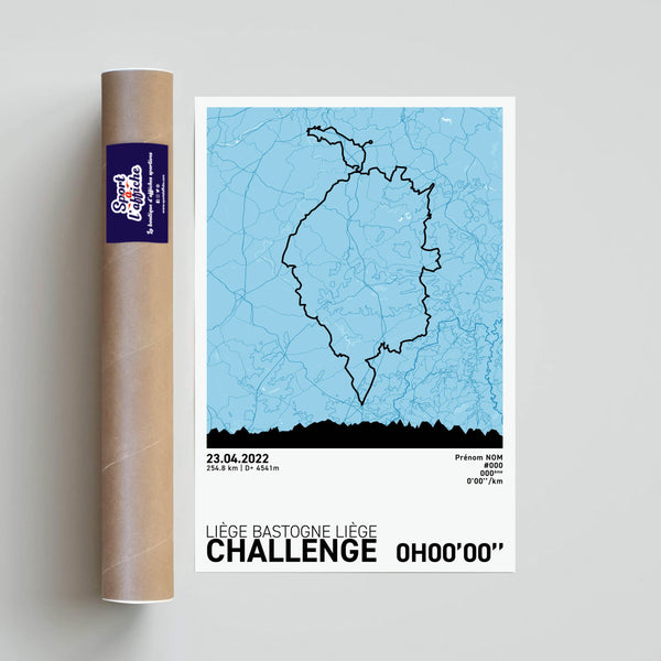 Affiche Cyclisme - Liège-Bastogne-Liège Challenge