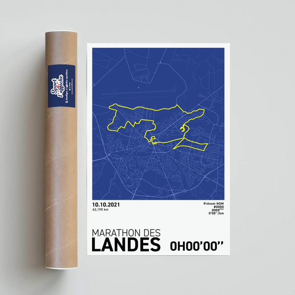 Affiche Running - Marathon des Landes