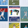 Coffret 6 Cartes Postales - Les Légendes du Tennis